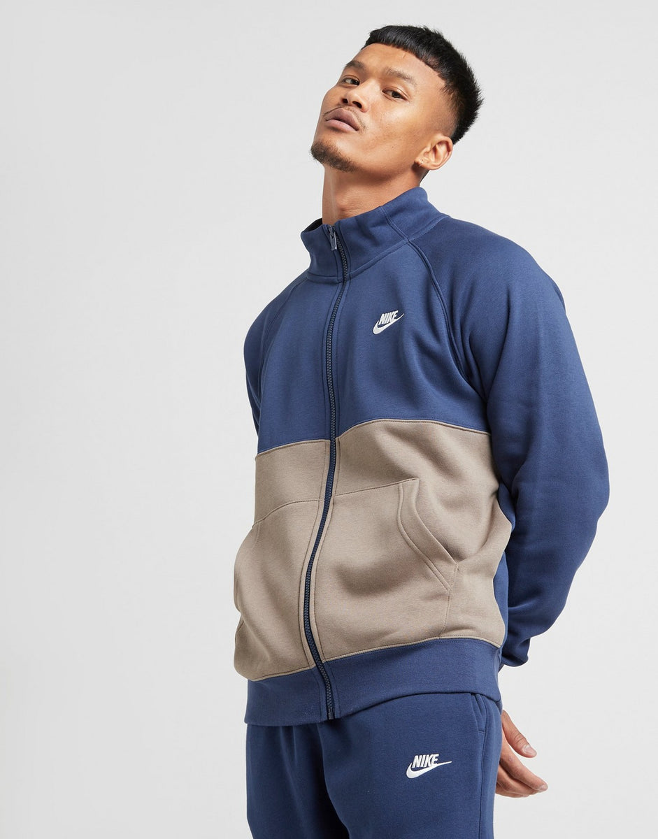 Nike Chariot Fleece Full Tracksuit Blue