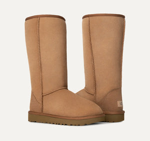 Classic Tall Sheepskin Boots Chestnut