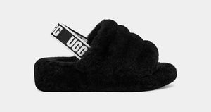 UGG FLUFF YEAH Slide Slippers Black