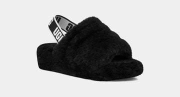 UGG FLUFF YEAH Slide Slippers Black