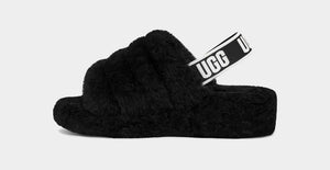 UGG FLUFF YEAH Slide Slippers Black