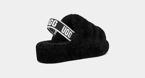 UGG FLUFF YEAH Slide Slippers Black