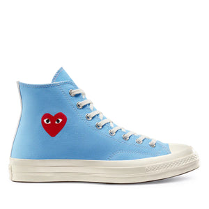 All Star Converse Red Heart Chuck Taylor Blue