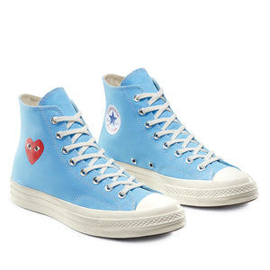 All Star Converse Red Heart Chuck Taylor Blue