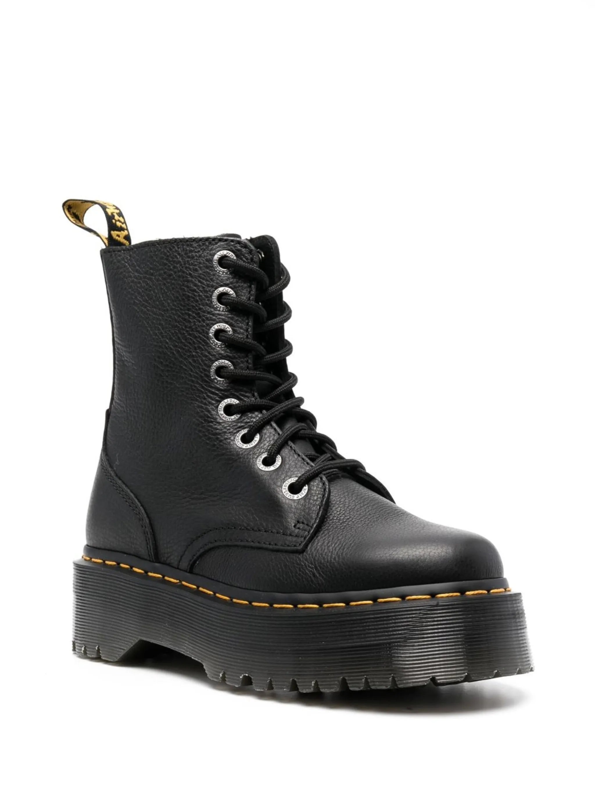 Dr. Martens Jadon III Boot Pisa Leather Platforms Black