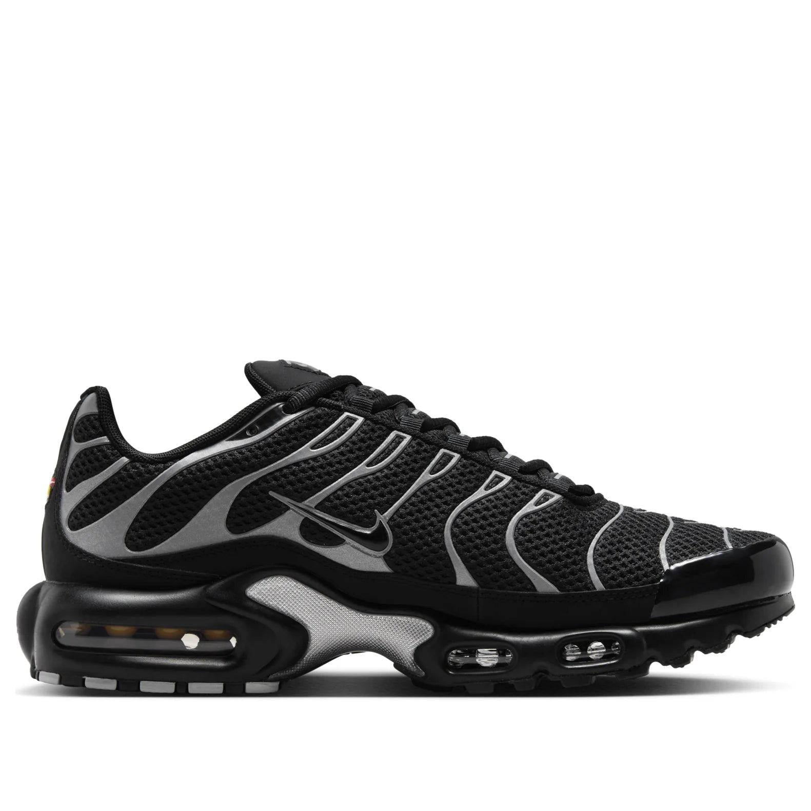 Nike Air Max Plus Premium Black Reflective Silver
