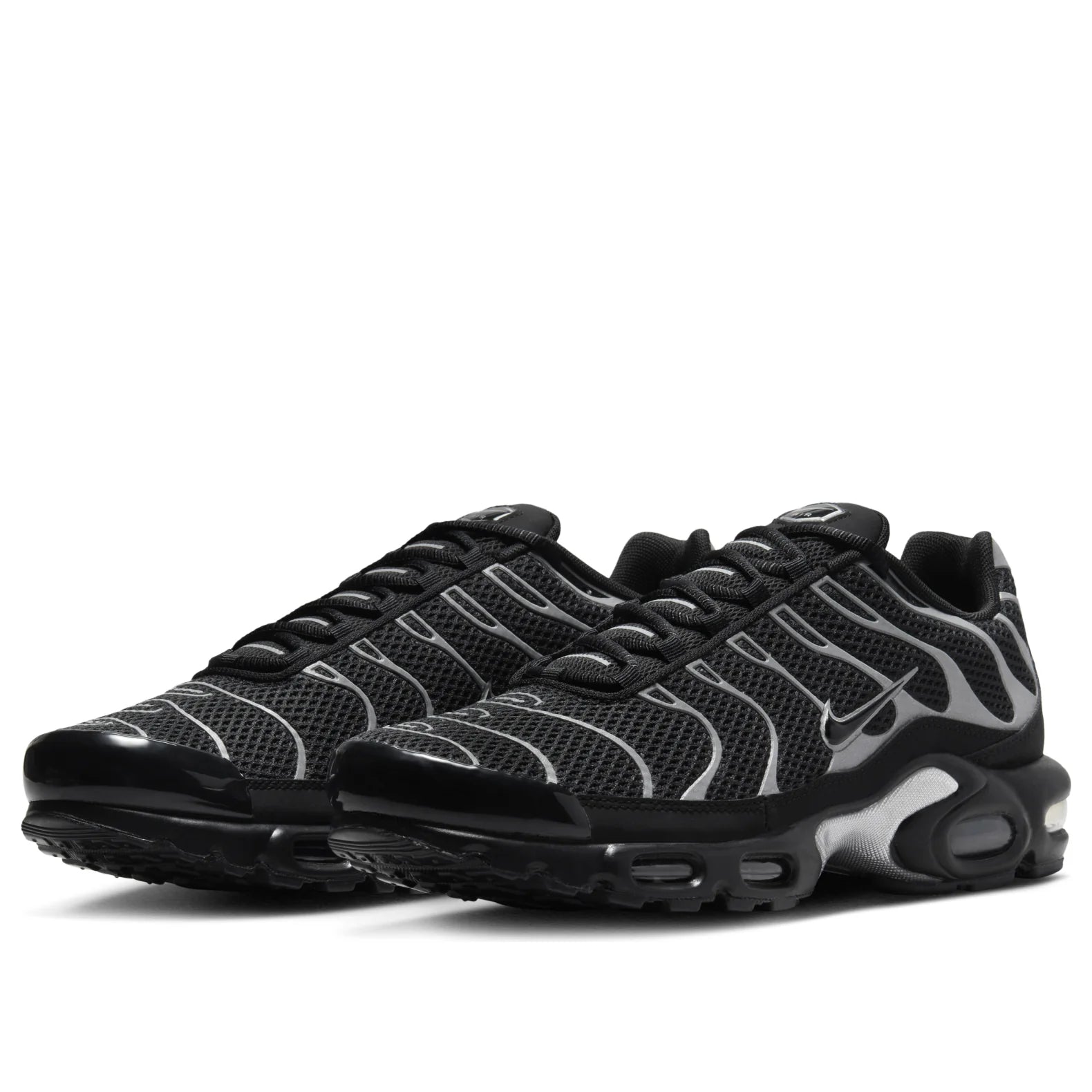 Nike Air Max Plus Premium Black Reflective Silver
