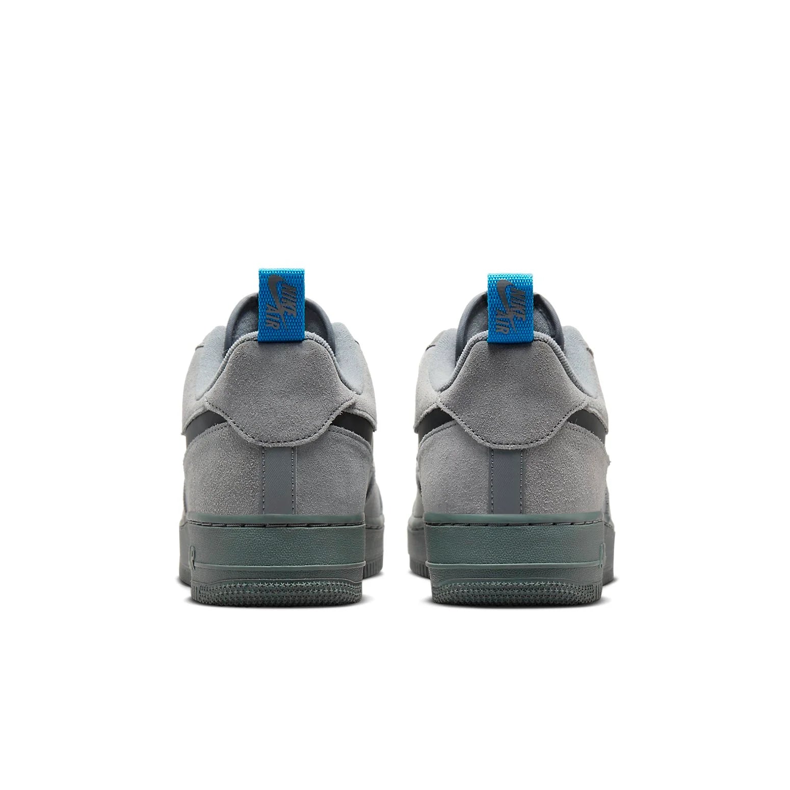 Nike Air Force 1 Low Cut Out Swoosh Grey