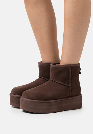 UGG CLASSIC MINI PLATFORM burnt cedar