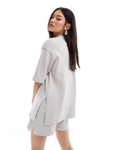 Load image into Gallery viewer, The Couture Club co-ord washed emblem set grey