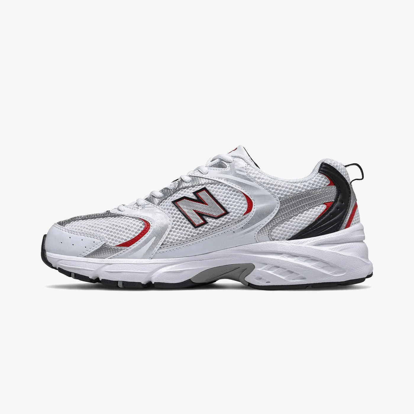 New Balance 530 v2 White Silver Red