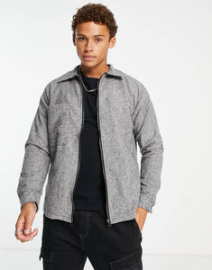 Selected Homme coach jacket grey