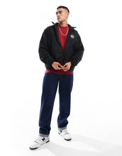 Load image into Gallery viewer, Tommy Jeans crest teddy reversible jacket black