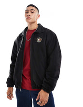 Load image into Gallery viewer, Tommy Jeans crest teddy reversible jacket black