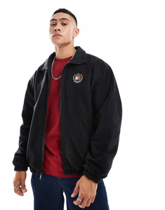 Tommy Jeans crest teddy reversible jacket black