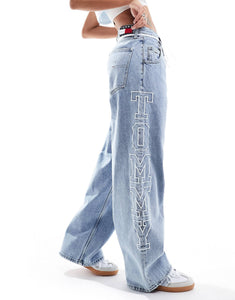 Tommy Jeans daisy baggy jean mid wash