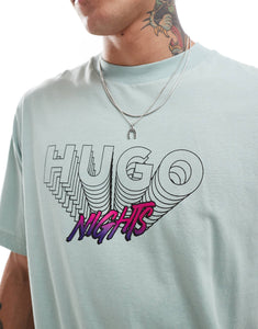 HUGO Blue nassano t-shirt light green