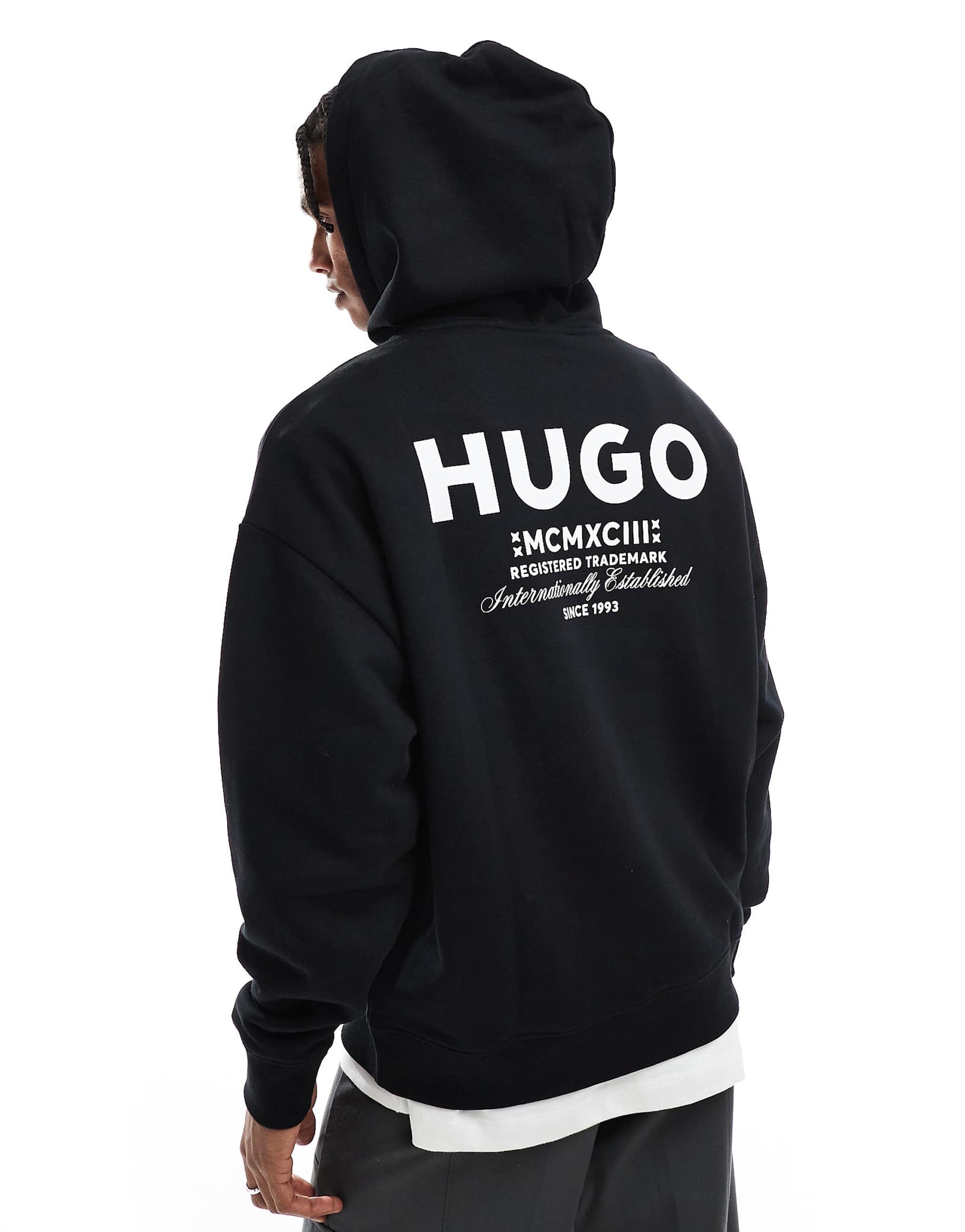 Hugo Blue Nazardo hoodie black