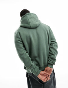 Karl Kani signature pullover hoodie sage green