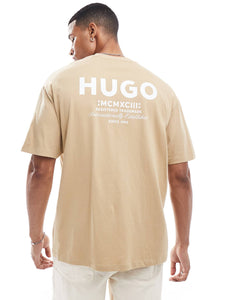 HUGO Blue nalono t-shirt beige