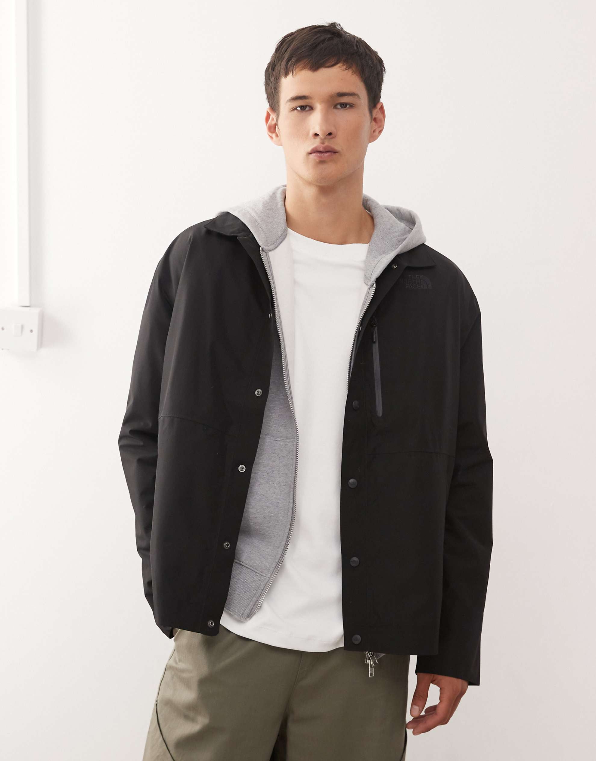 The North Face NSE Tech button up overshirt black