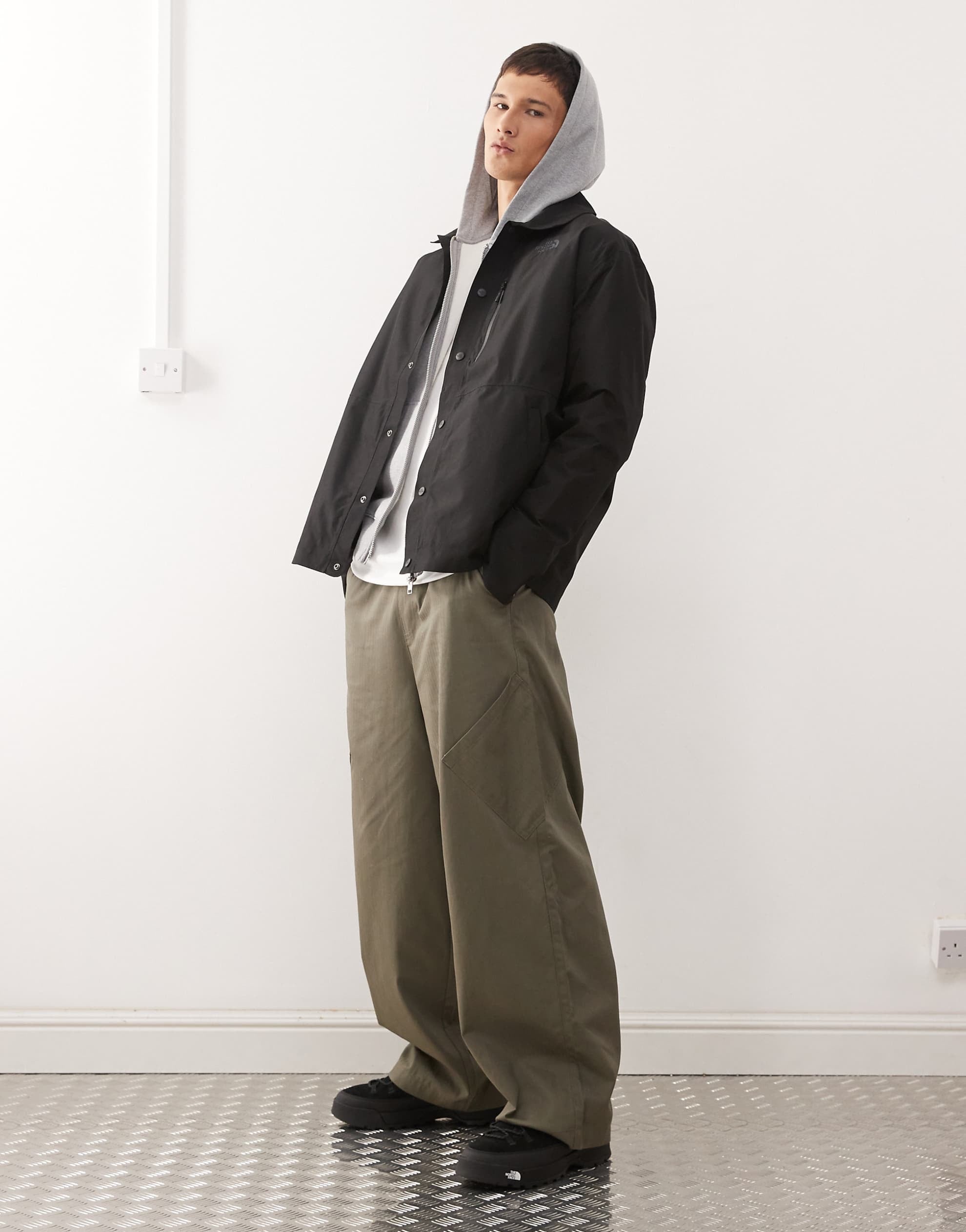 The North Face NSE Tech button up overshirt black