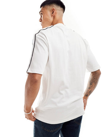 HUGO Blue neloy t-shirt side taping