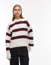 Load image into Gallery viewer, Tommy Jeans stripe fluffy sweater multi