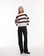 Load image into Gallery viewer, Tommy Jeans stripe fluffy sweater multi