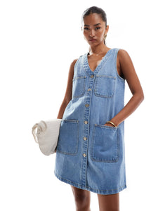 Nobody's Child Kacey mini dress light denim