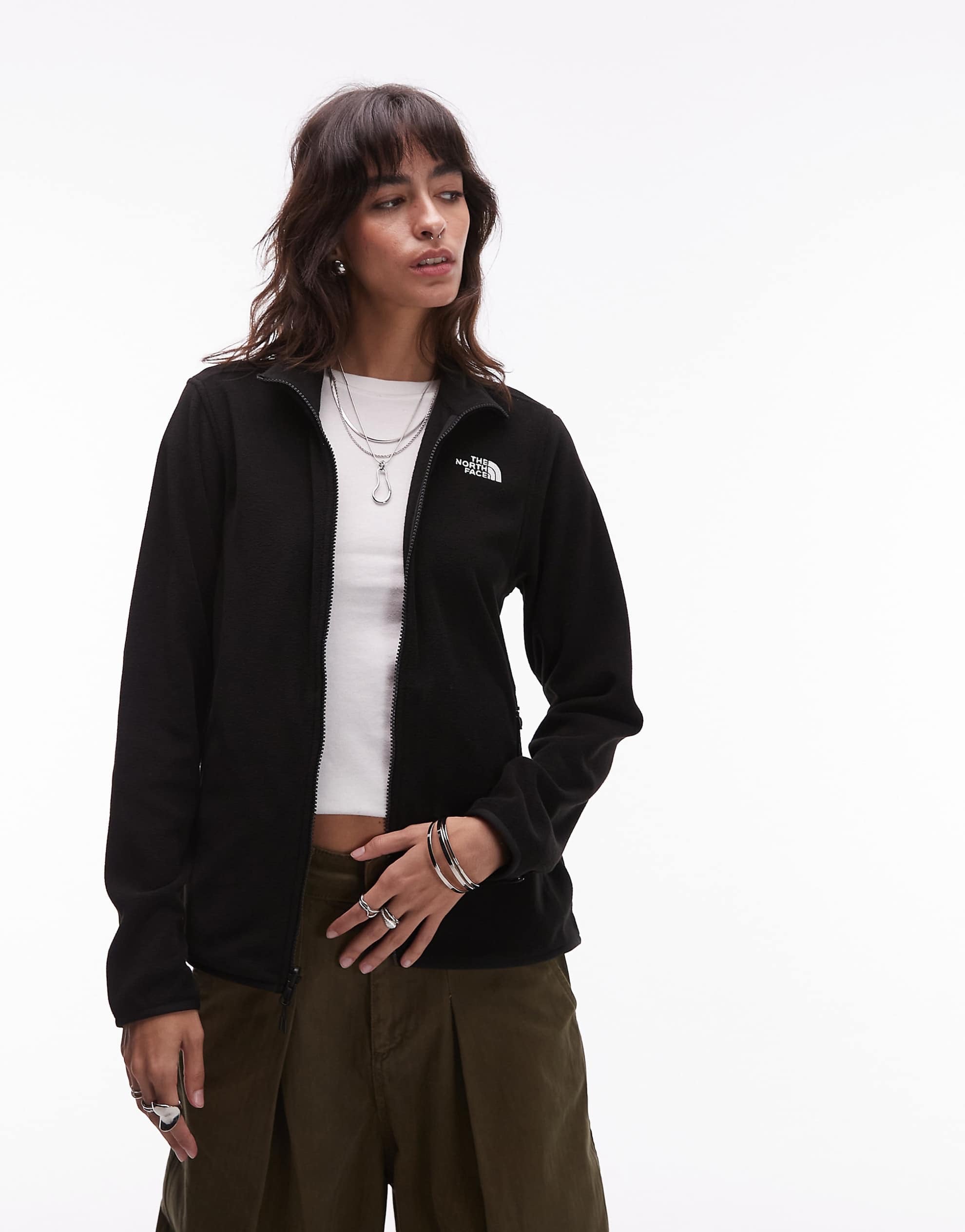 The North Face Glacier full zip fleece black