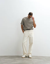 Load image into Gallery viewer, Selected heavyweight oversized stripe t-shirt multi