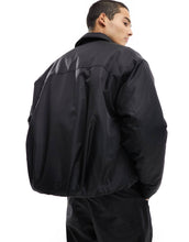 Load image into Gallery viewer, DESIGN co-ord oversized cropped coach jacket black