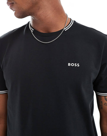 BOSS GREEN taul tipped t-shirt black