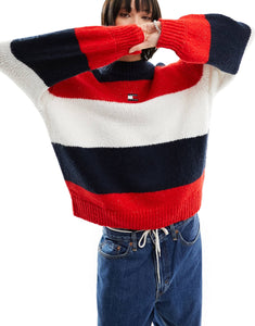 Tommy Jeans colorblock sweater multi
