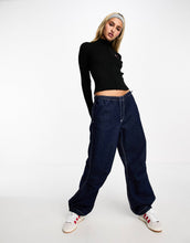 Load image into Gallery viewer, Tommy Jeans knit zip through sweater black