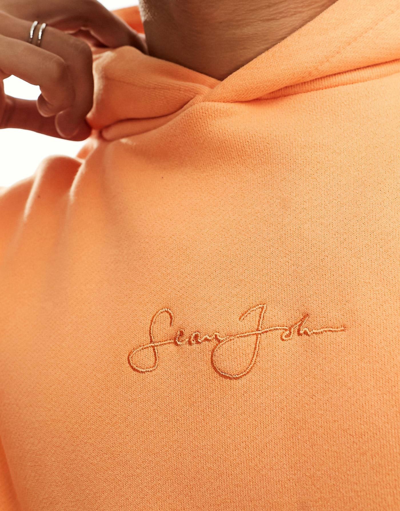 Orange sean john top hoodie