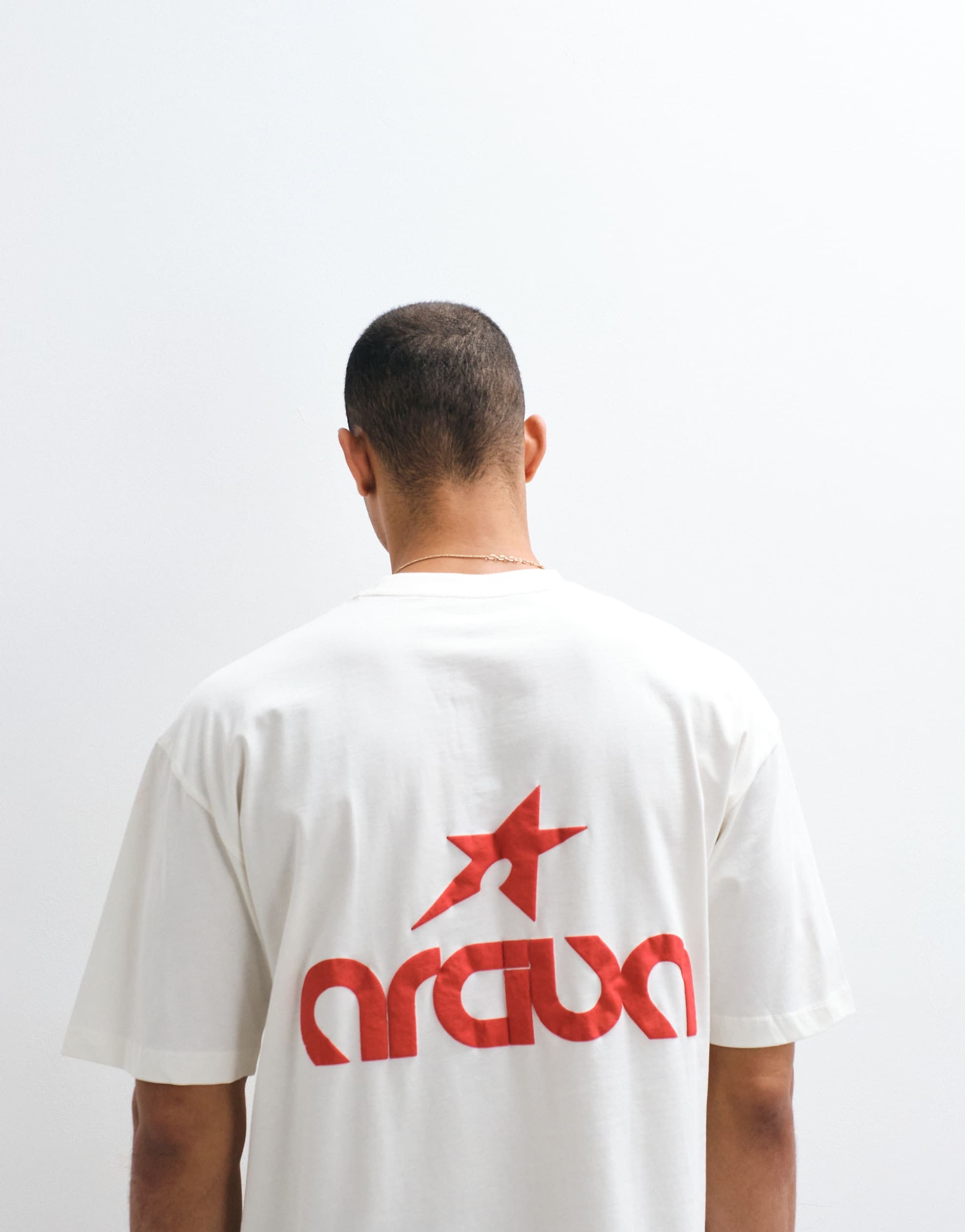 DESIGN oversized t-shirt street graphic cream
