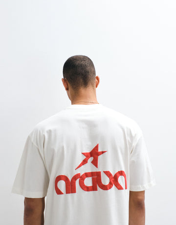 DESIGN oversized t-shirt street graphic cream