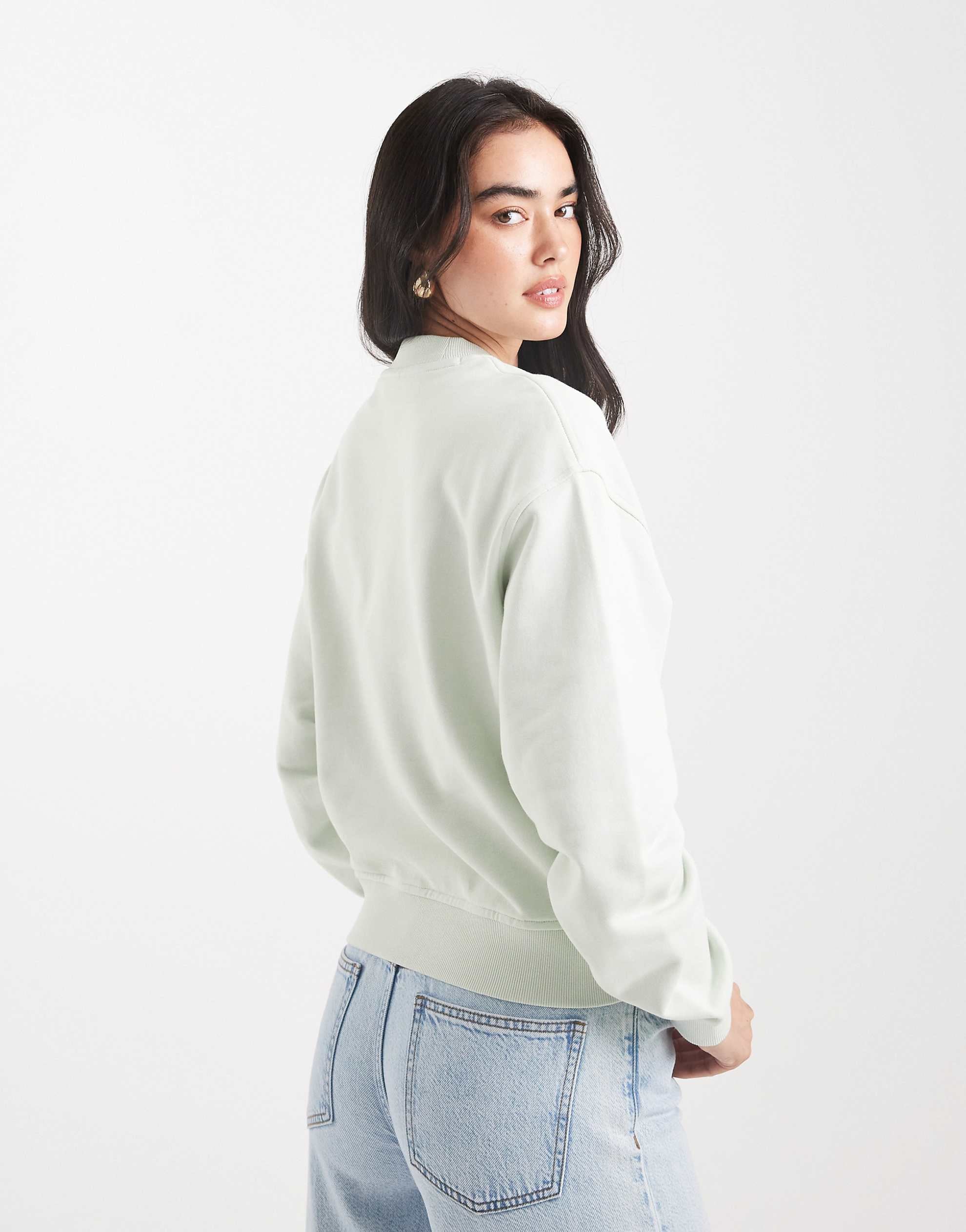 HUGO BLUE Delessa central sweatshirt light green