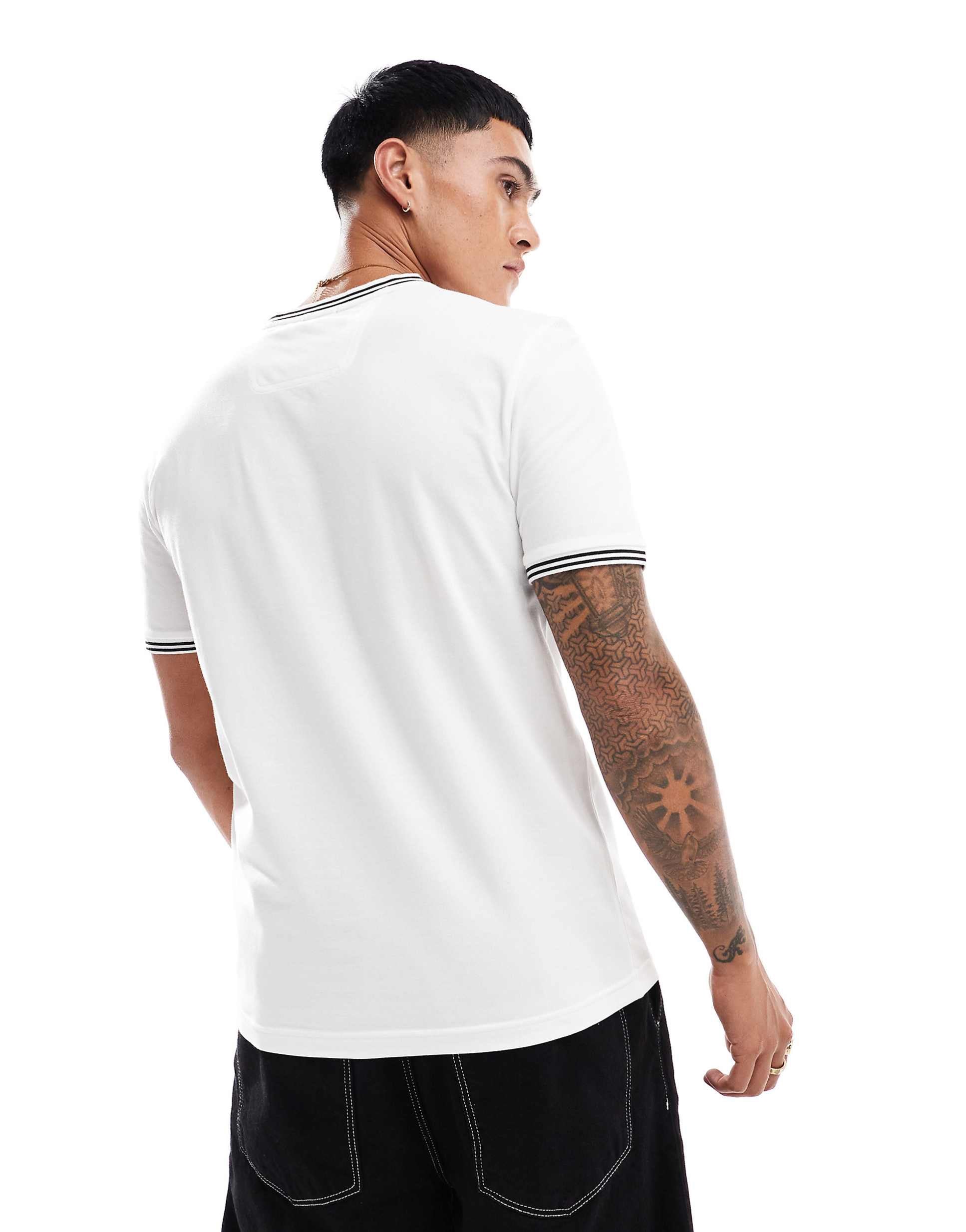 BOSS GREEN taul tipped t-shirt white
