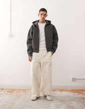 Load image into Gallery viewer, Weekday Simon zip hoodie dark grey