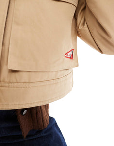 Tommy Jeans twill worker jacket tan