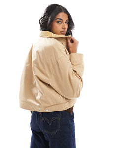 Tommy Jeans twill worker jacket tan