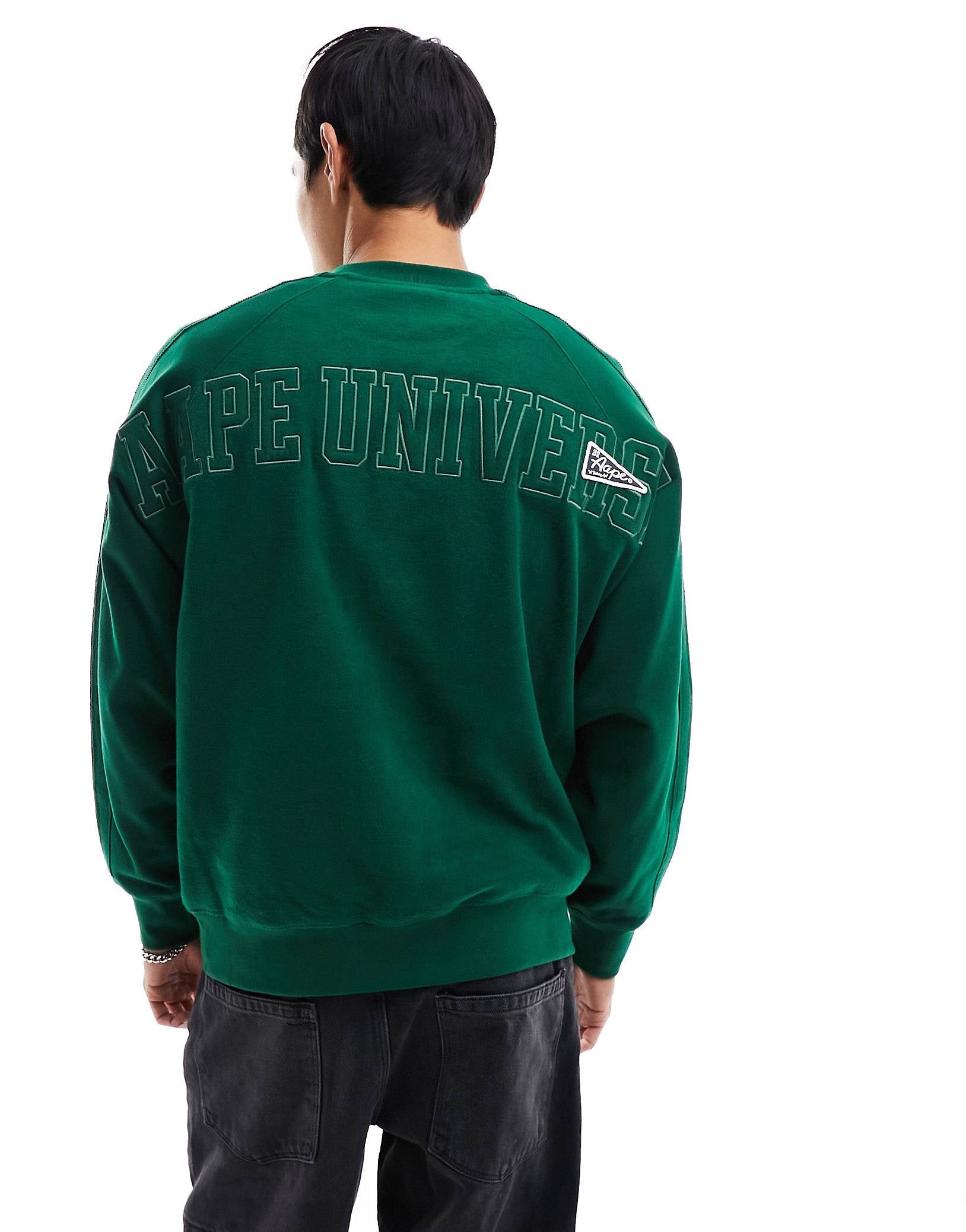 Aape By A Bathing Ape college sweatshirt green