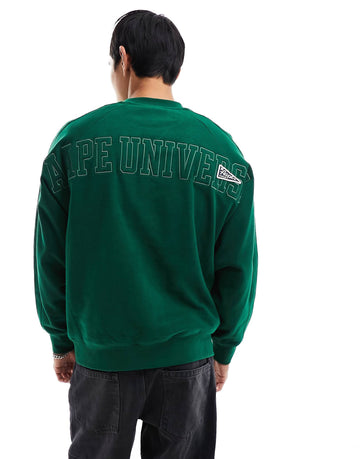 Aape By A Bathing Ape college sweatshirt green