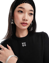 Load image into Gallery viewer, HUGO Red long sleeve baby t-shirt black