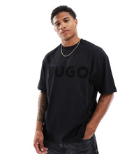Load image into Gallery viewer, HUGO Red dinkee oversized t-shirt black