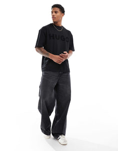 HUGO Red dinkee oversized t-shirt black