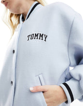 Load image into Gallery viewer, Tommy Jeans cropped wool bomber blue
